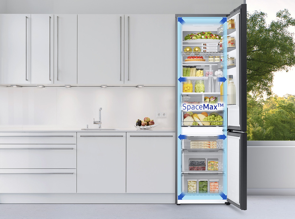 Lednice s nákresem technologie SpaceMax