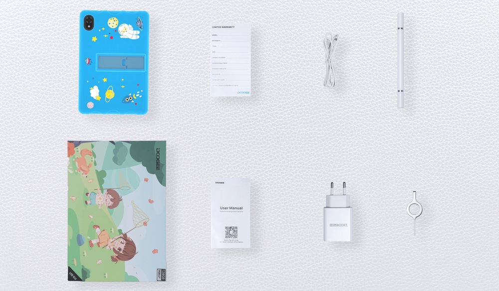 Dotykový tablet Doogee U10 KID 4 GB / 128 GB + dětský kryt modrý