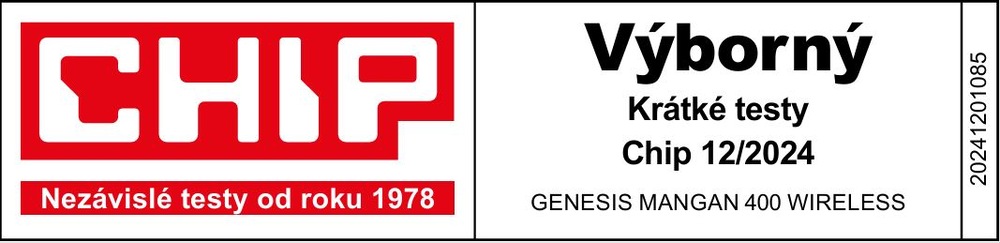 Gamepad Genesis MANGAN 400 pro PC, Switch, Mobil červený