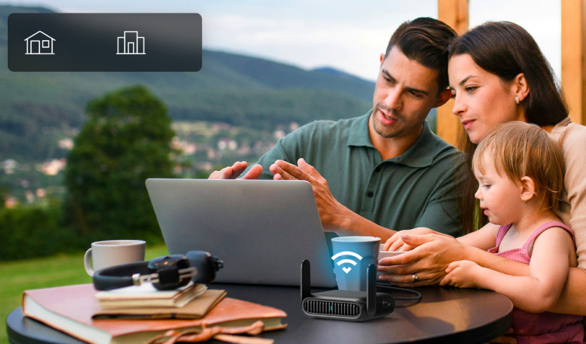 Použití cestovního routeru TP-Link TL-WR3602BE pro domácí Wi-Fi připojení více zařízení současně