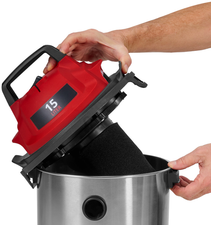 Einhell Classic TC-VC 1540 S s pěnovým filtrem pro mokré vysávání a nerezovou nádobou 15 l