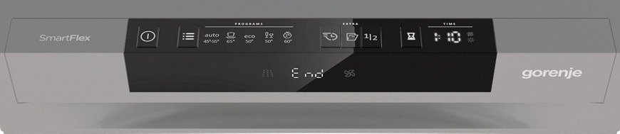 Myčka nádobí Gorenje Advanced GS541C10X nerez Myčka na nádobí Gorenje GS541C10X, nerezová, detail