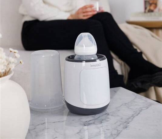 Ohřívač kojeneckých lahví InnoGIO GIOwarm Smart šedý/bílý Ohřívač kojeneckých lahví InnoGIO GIOwarm Smart šedý/bílý