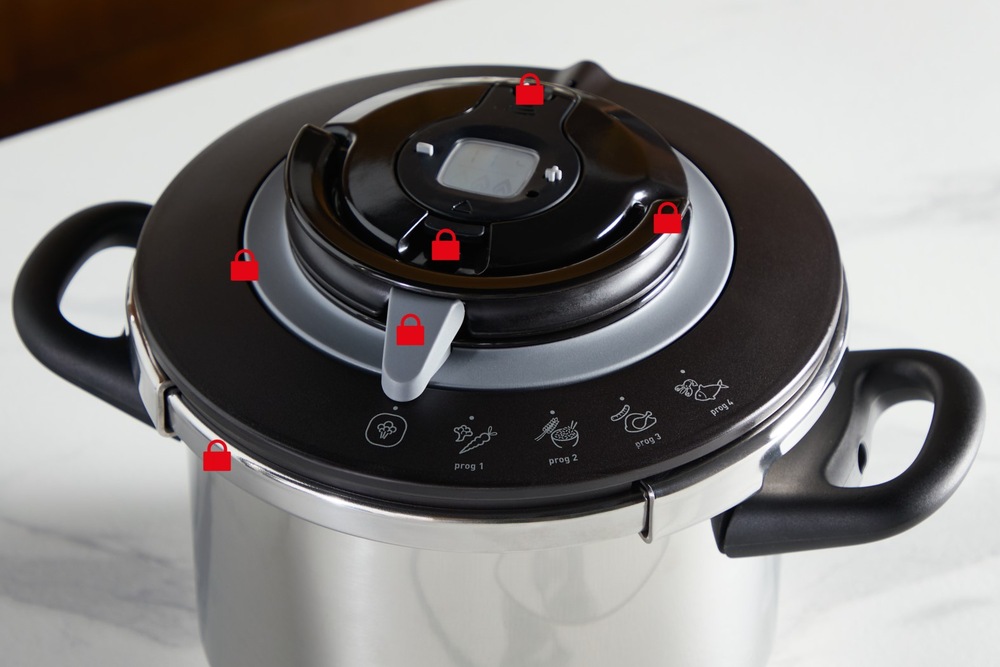 Tlakový hrnec Tefal Clipso+ CHEF P4552030, 6 l + 4,5 l nerez