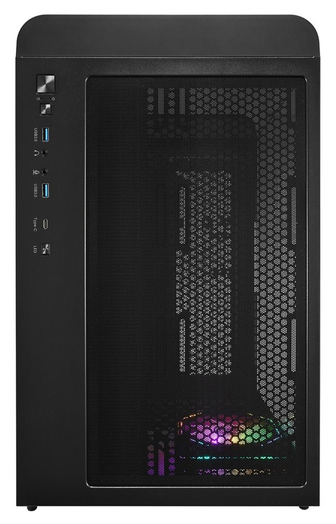 PC skříň Fortron S380-BA v detailu z boční strany