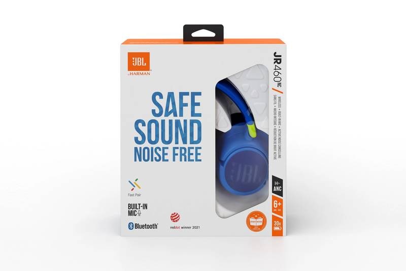 Sluchátka JBL JR 460NC modrá JBL JR 460NC