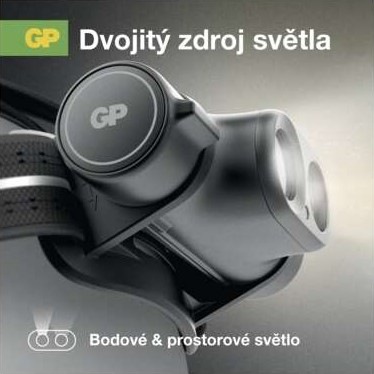 Čelovka GP Xplor PHR19, 1200 lm černá