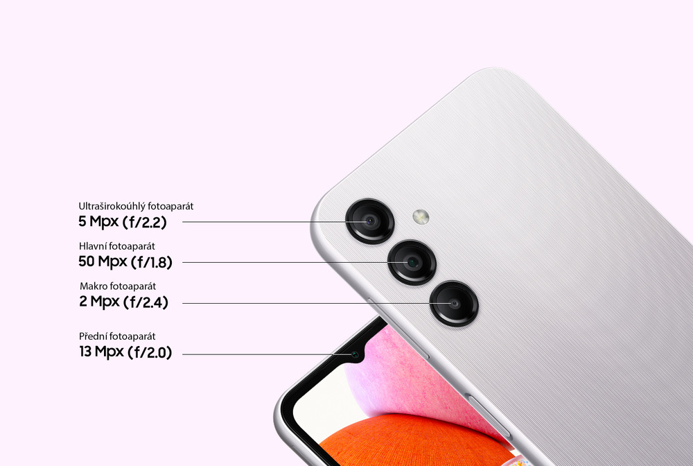 Mobilní telefon Samsung Galaxy A14 4 GB / 64 GB stříbrný Samsung Galaxy A14 4 GB / 64 GB
