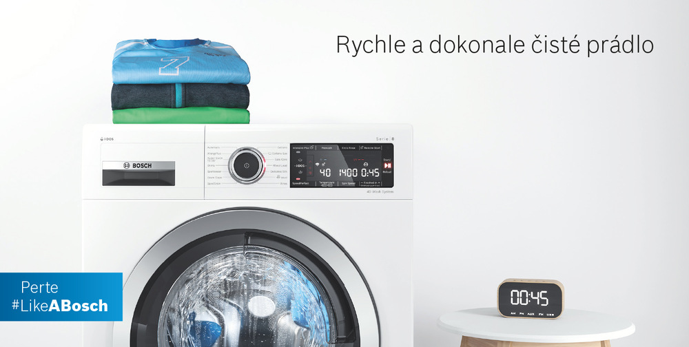 Pračka Bosch Serie 2 WGE03400BY Speed Perfect bílá