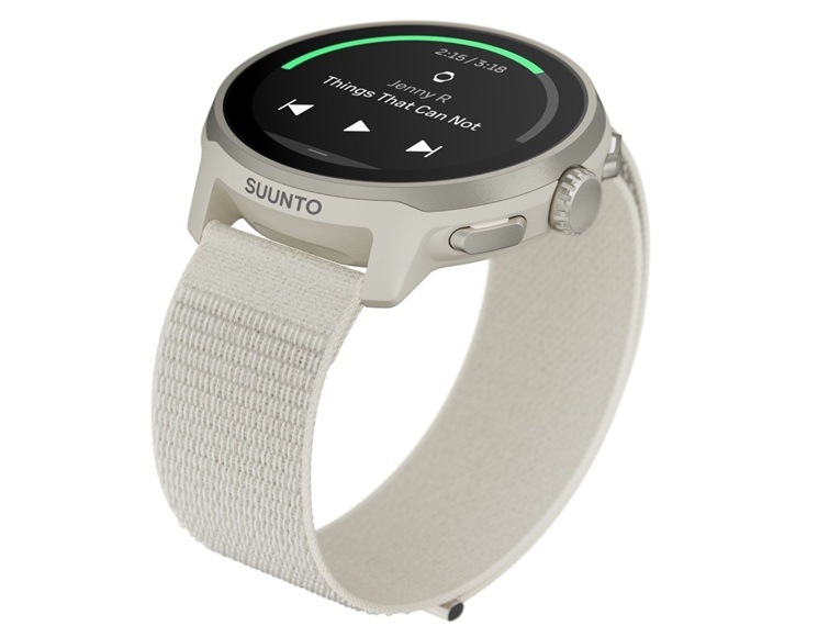 Chytré hodinky Suunto Run s textilním páskem šedé