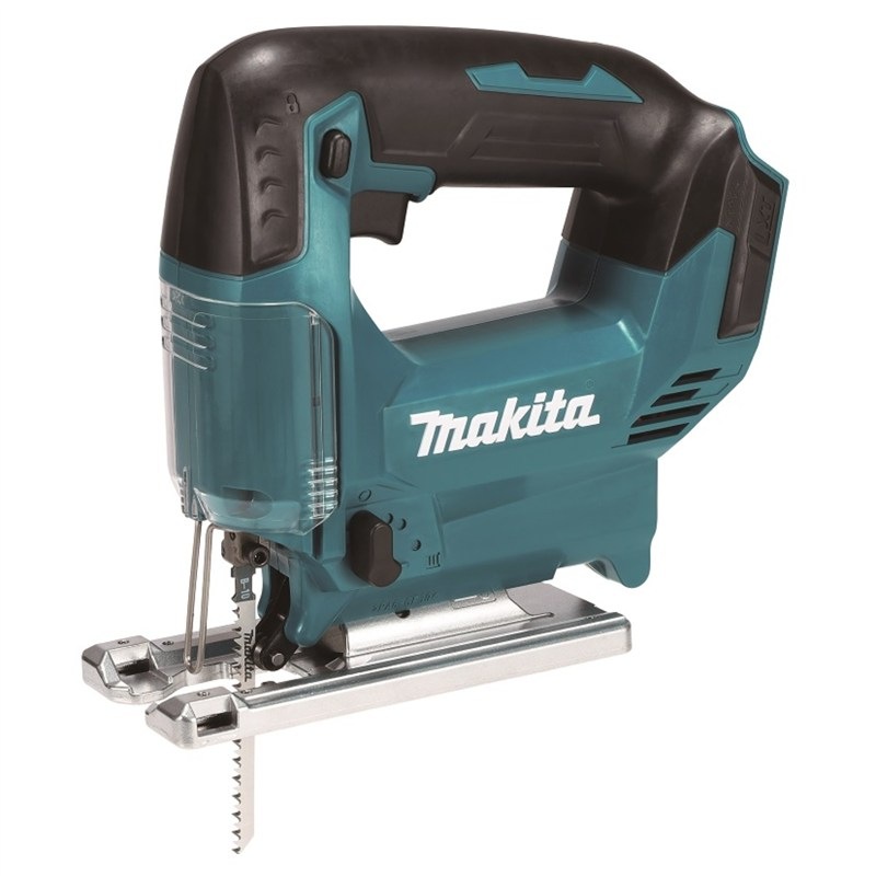 Boční pohled na přímočarou pilu Makita DJV186Z