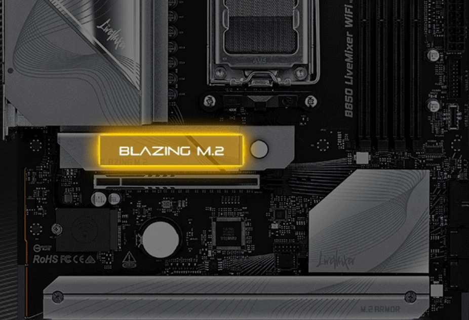 M.2 rozhraní s vysokými rychlostmi je ideální pro NVMe SSD