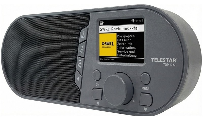 Internetové rádio Telestar TOP IR50, černé/šedé