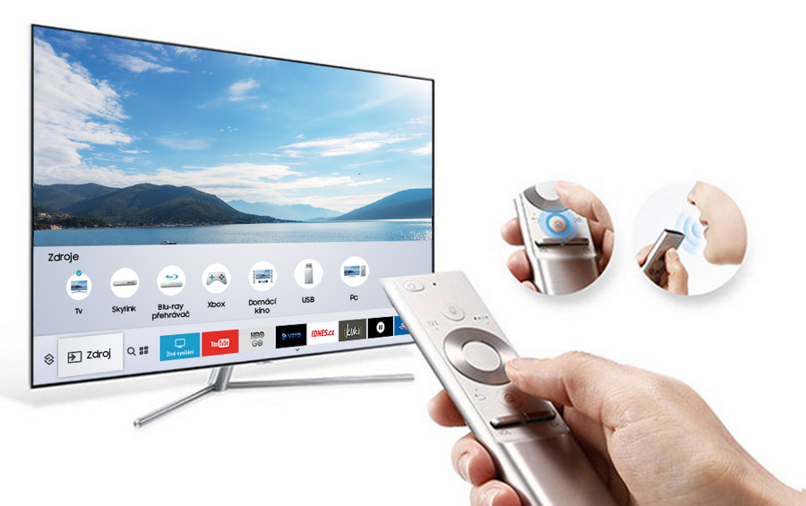 Televize Samsung QE55Q7F stříbrná