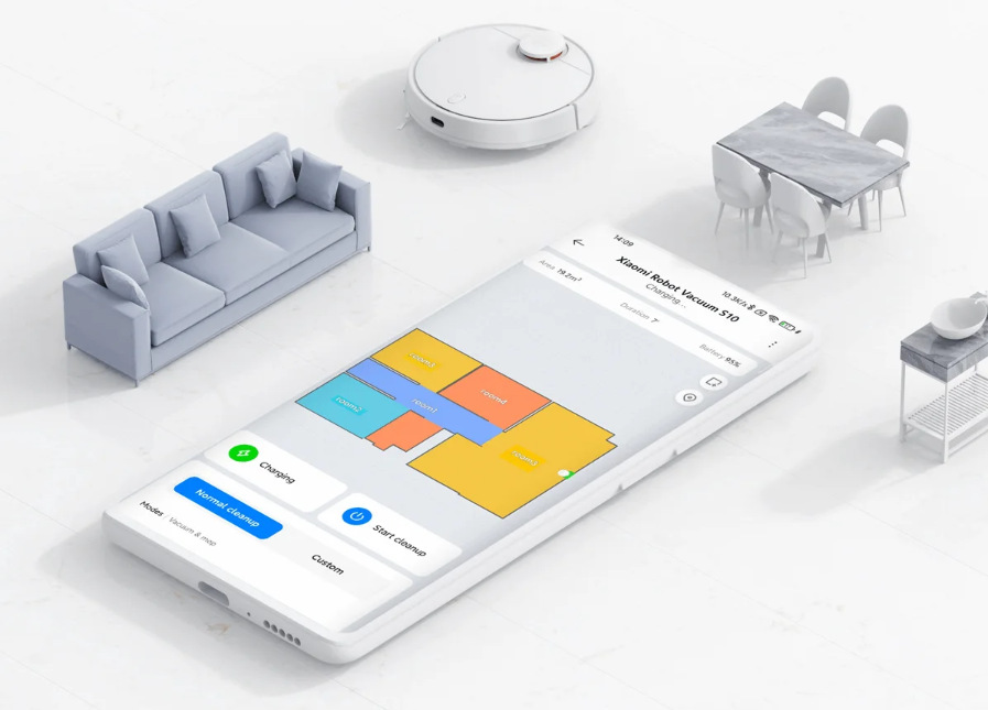 Robotický vysavač Xiaomi Vacuum S10 bílý