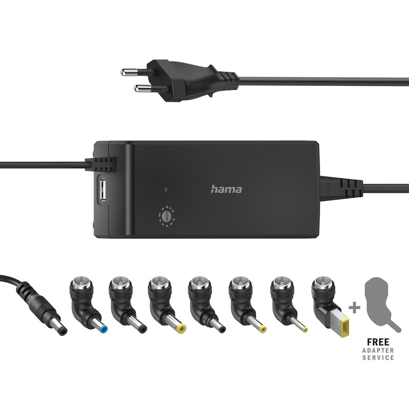 Napájecí adaptér Hama univerzální pro notebook,12-22 V, 90 W