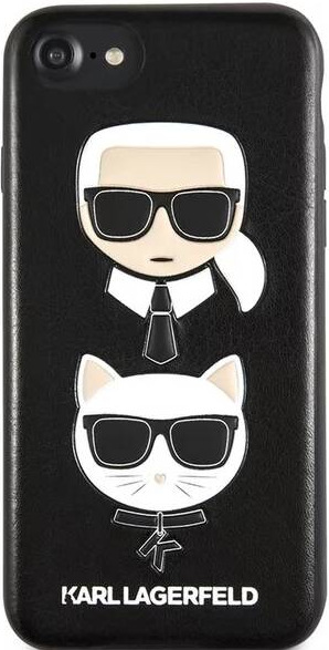 Karl Lagerfeld Karl and Choupette Hard Case pro Apple iPhone 8, černá