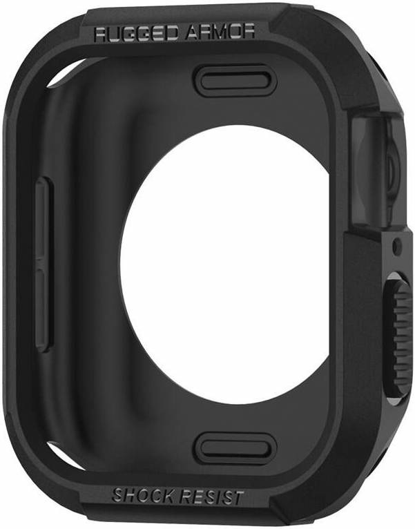 Ochranné pouzdro Spigen Rugged Armor na Apple Watch 7 (45mm)/6/SE/5/4 (44mm) černé