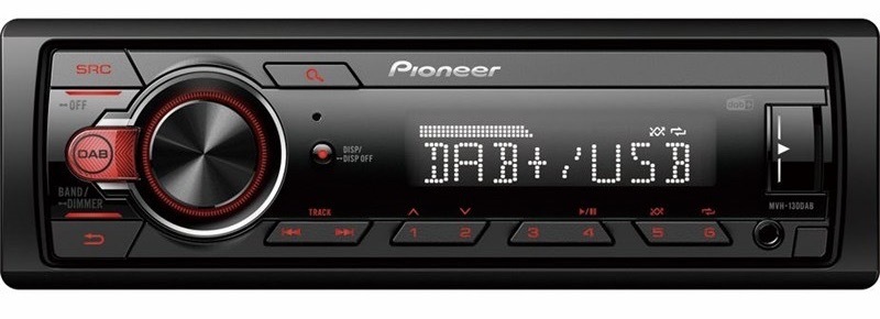 Autorádio Pioneer MVH-130DAB černé