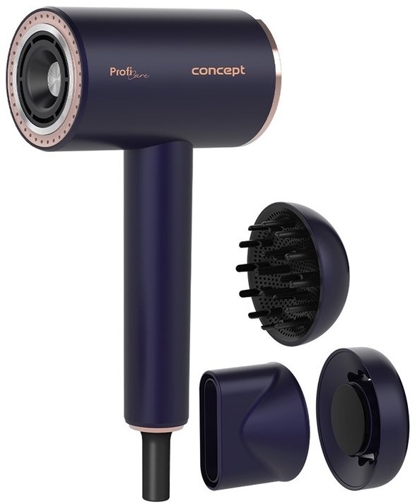 Fén Concept VV8100 BLDC PROFI Care modrý/zlatý
