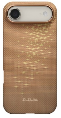 Kryt na mobil Pitaka Ultra-Slim Golden Glint na Apple iPhone Air zlatý Kryt na mobil Pitaka Ultra-Slim Golden Glint na Apple iPhone 17 ve zlaté barvě