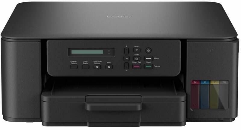 Brother DCP-T535DW černá inkoustová multifunkční tiskárna s vestavěnými zásobníky inkoustu