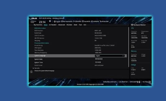 UEFI Bios - Základní deska ASUS PRIME Z890M-PLUS WIFI