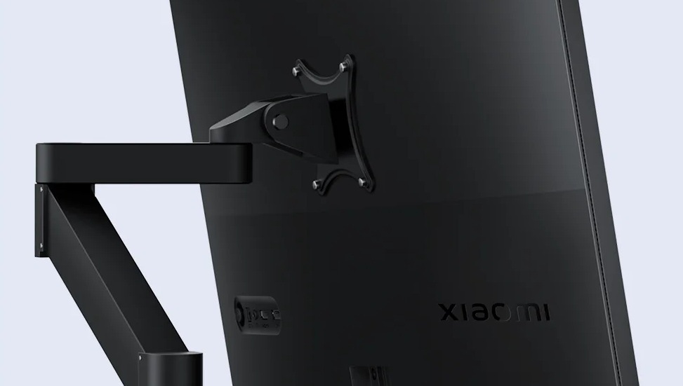 Monitor Xiaomi A27Qi černý Ergonomický stojan s VESA a porty HDMI i DP umožňuje flexibilní nastavení a snadné připojení zařízení.