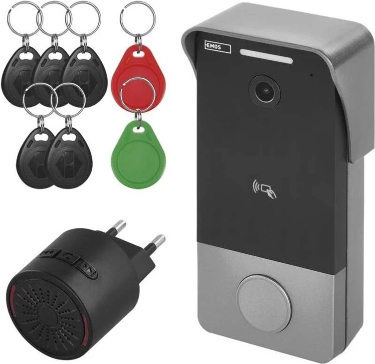 EMOS GOSMART IP-20 PoE s klávesnici, šedá barva