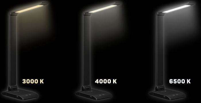 Stolní LED lampička Connect IT Bright černá CITCLI7040BK