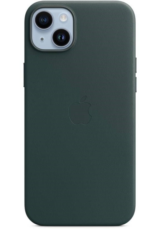 Kryt na mobil Apple Leather Case s MagSafe pro iPhone 14 Plus - piniově zelený