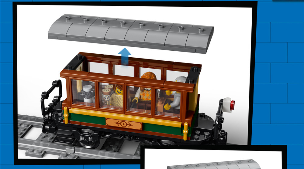 Stavebnice LEGO® City 60511 Vintage parní vlak Stavebnice s 575 dílky nabízí dětem od sedmi let zábavné stavění, hraní i působivý model dlouhý přes 45 cm.