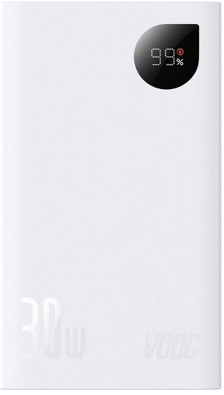 Baseus Adaman 2, 20 000 mAh, 30 W, VOOC, bílá 