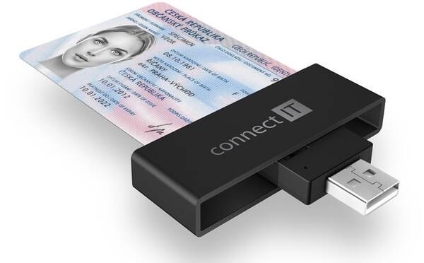 Čtečka eObčanek Connect IT CFF-3000-BK černá