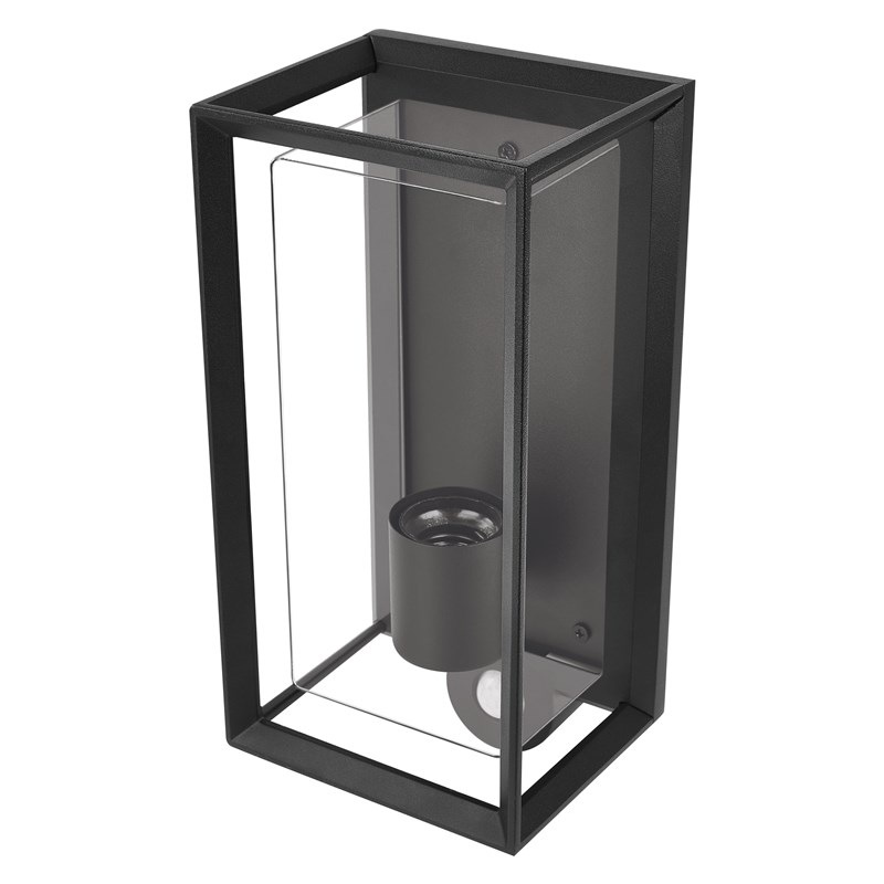 Nástěnné svítidlo EMOS Malva ZGH040P, zahradní, E27, IP44, MAX 15W, PIR černé