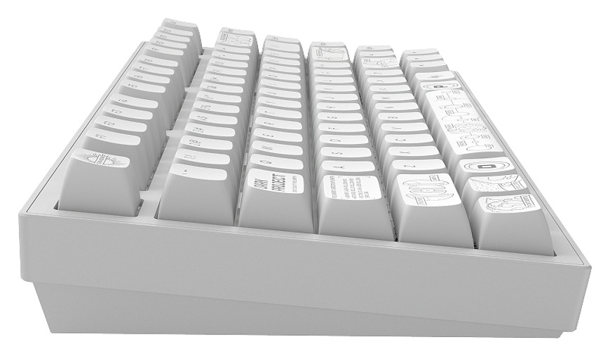 Klávesnice Dark Project ALU Terra Nova R2 US bílá Klávesnice Dark Project ALU Terra Nova R2 US bílá