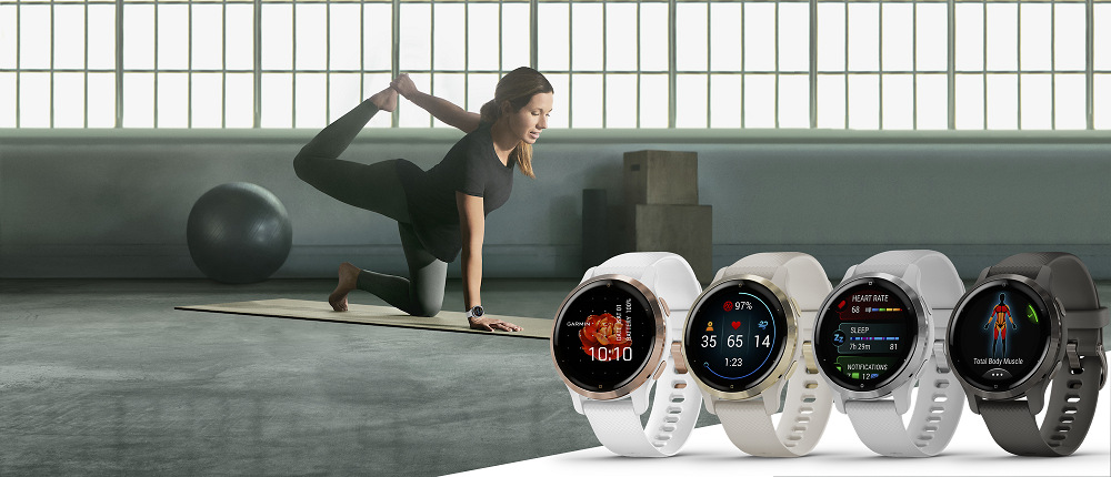 Chytré hodinky Garmin Venu 2S - Slate/Black Band