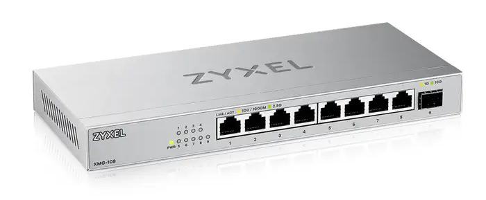 Switch ZyXEL XMG-108 stříbrný