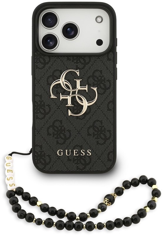 Kryt na mobil Guess, pro Apple iPhone 17 Pro, černá barva