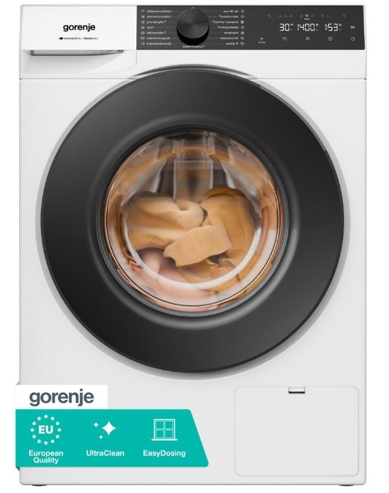 pračka Gorenje W494A1 UltraClean v bílé barvě se zavřenými dvířky