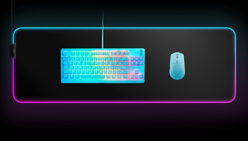 Klávesnice SteelSeries Apex 3 TKL US modrá