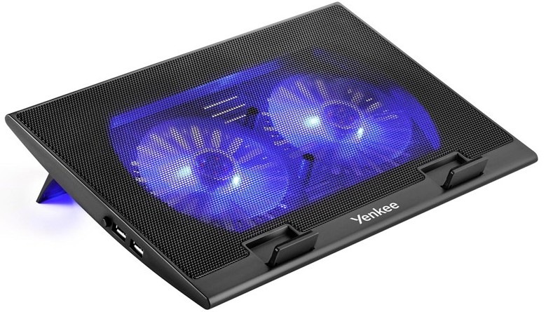 Chladící podložka pro NTB YENKEE Blue Lighting v černém designu