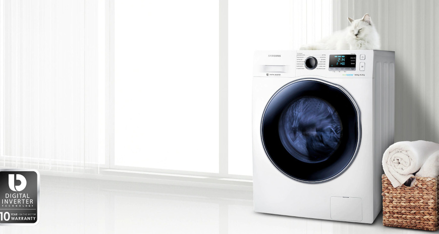 Pračka se sušičkou Samsung WD80J6A10AW/LE bílá Samsung WD80J6A10AW/LE, bílá