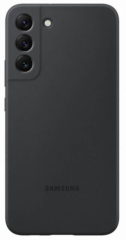 Kryt na mobil Samsung Silicone Cover na Galaxy S22+ černý