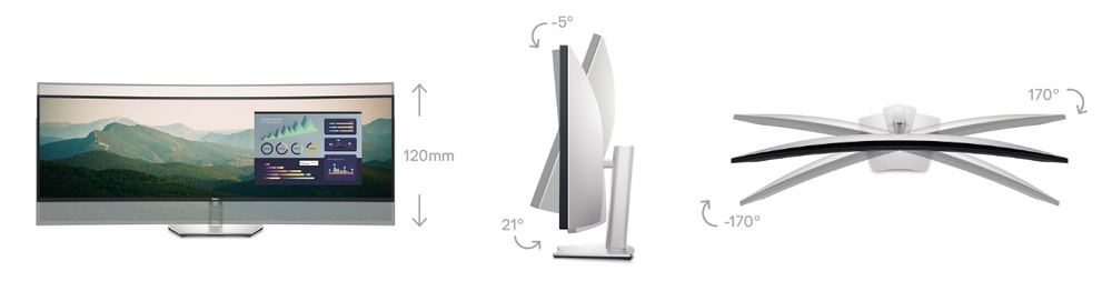 Monitor Dell UltraSharp U4924DW stříbrný