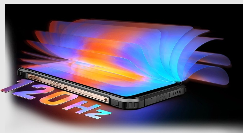 Mobilní telefon Aligator Blackview BL9000 PRO 5G 12 GB / 512 GB černý Displej telefonu Aligator Blackview BL9000 PRO 5G se 120Hz obnovovací frekvencí