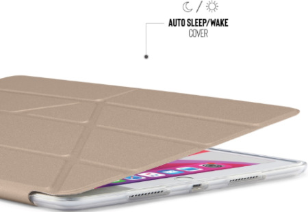 Pouzdro na tablet Pipetto Origami na Apple iPad 10,2" (2019/2020) zlaté Pipetto Origami pro Apple iPad 10,2" (2019), zlatá