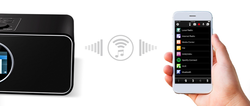 Internetový radiopřijímač s DAB+ Sencor SIR 6000WDB černý Internetový radiopřijímač s DAB+ Sencor SIR 6000WDB černý