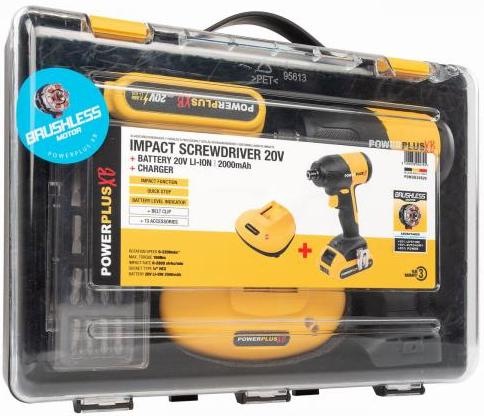 Utahovák rázový POWERPLUS POWXB30050 (s baterií) Utahovák rázový POWERPLUS POWXB30050 (s baterií)