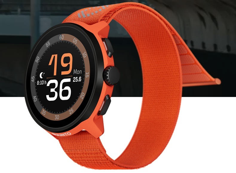 Chytré hodinky Suunto Run s textilním páskem žluté